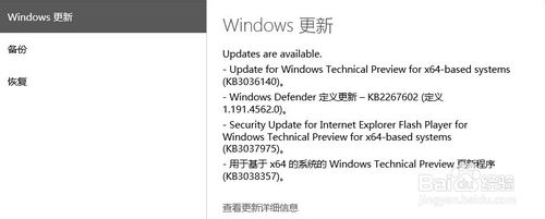 win10自动更新在哪里:windows update