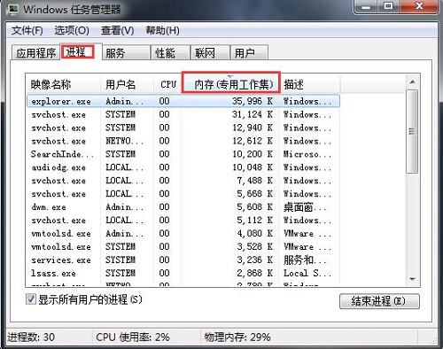 win7系统物理内存不足导致电脑运行速度非常缓慢