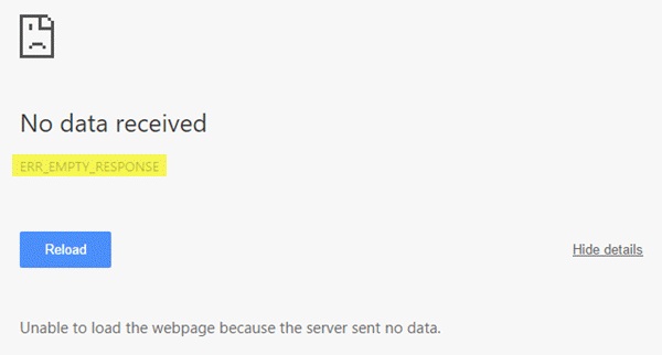 win10ϵͳChromeERR_EMPTY_RESPONSE