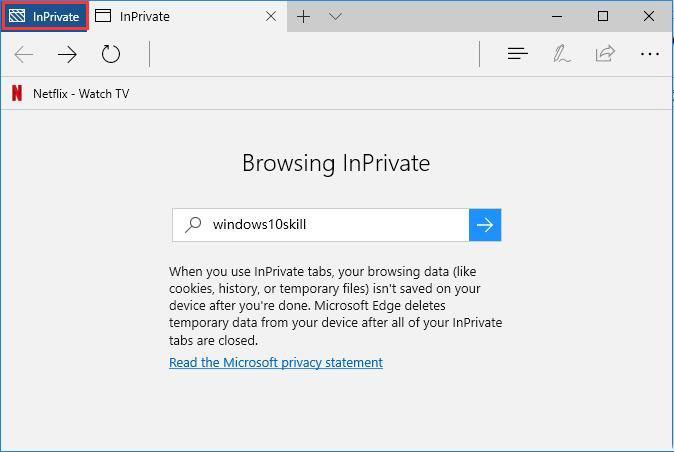 Win10רҵEdgeInPrivateģʽ