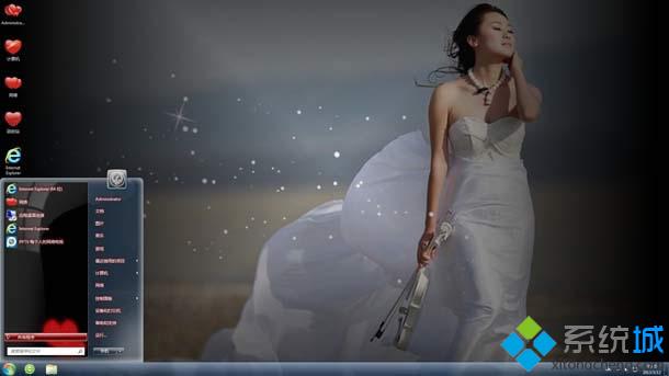 浪漫婚纱win8主题