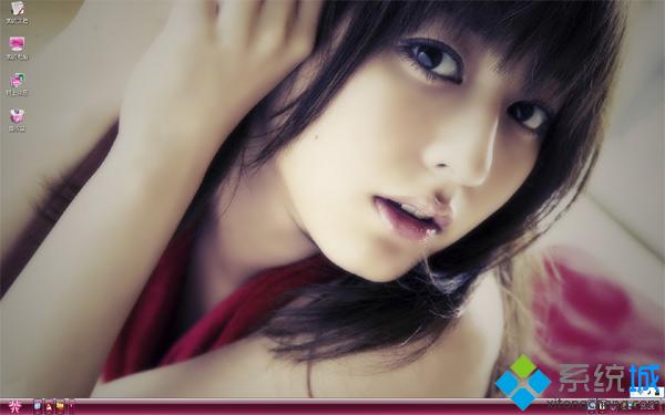 青春美少女win8桌面主题下载