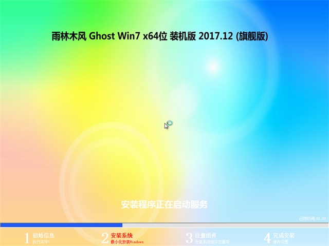 雨林木风 Ghost Win7 64位旗舰版 v2017.12